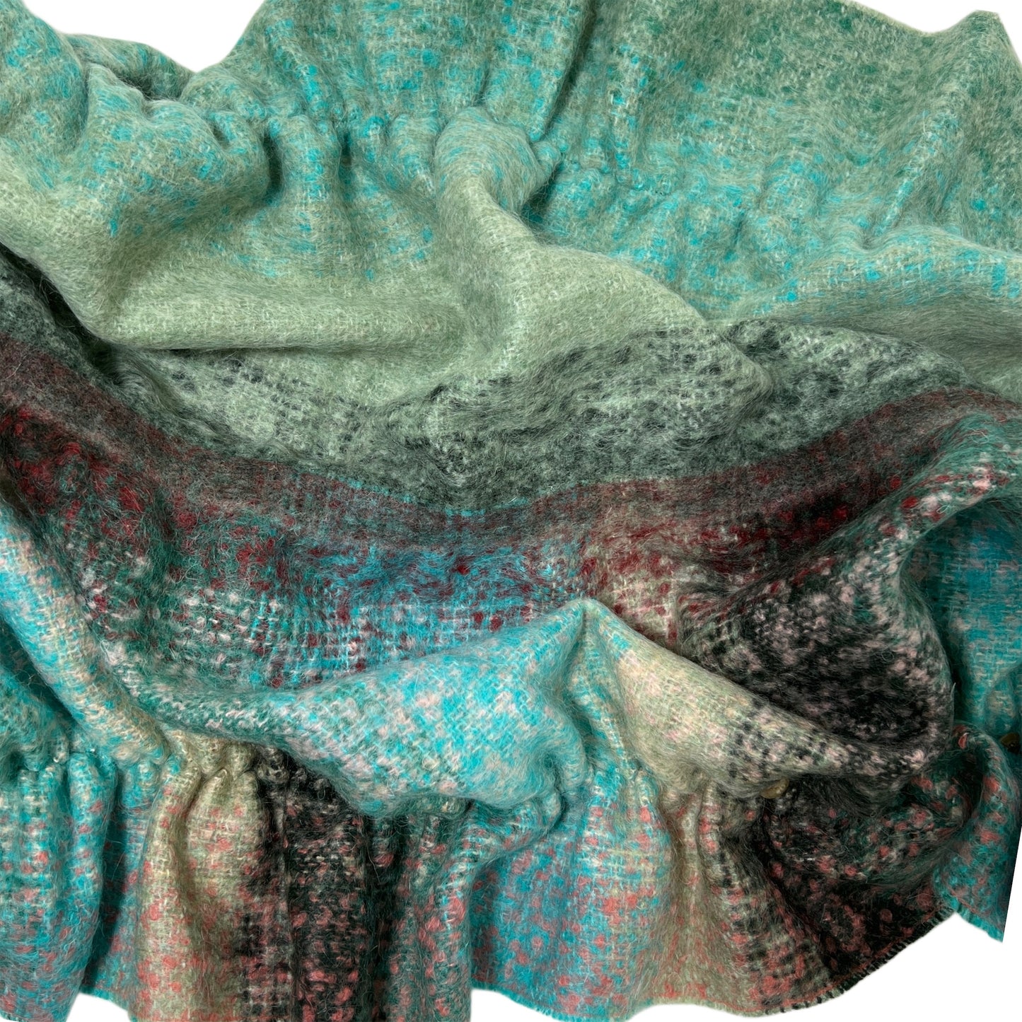 【Sayoko.M】cape shirring L01 green