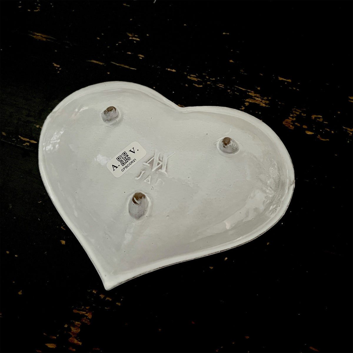 【Astier de Villatte】Coeur Dessert Plate