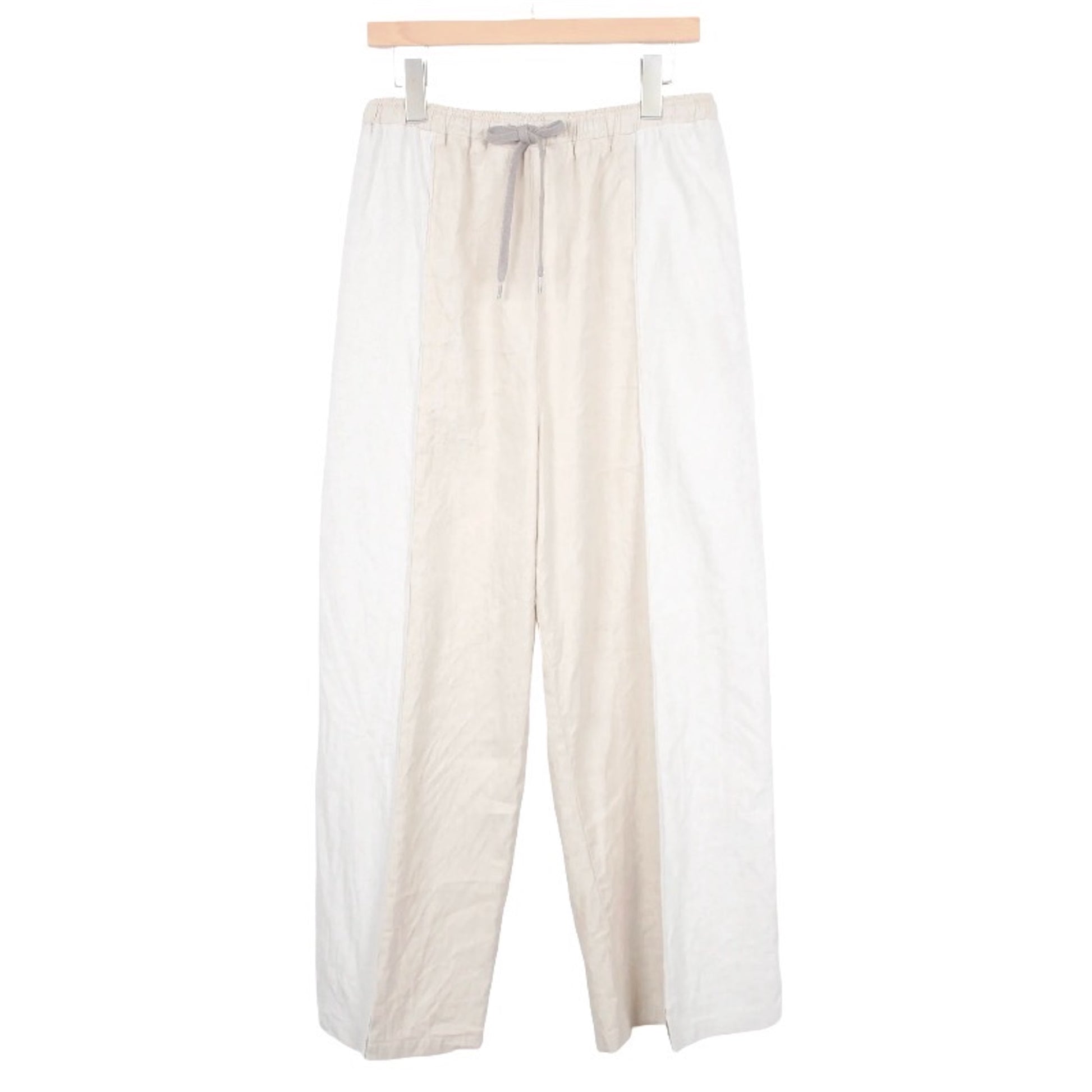 【ohta】beige wide pants pt-56B