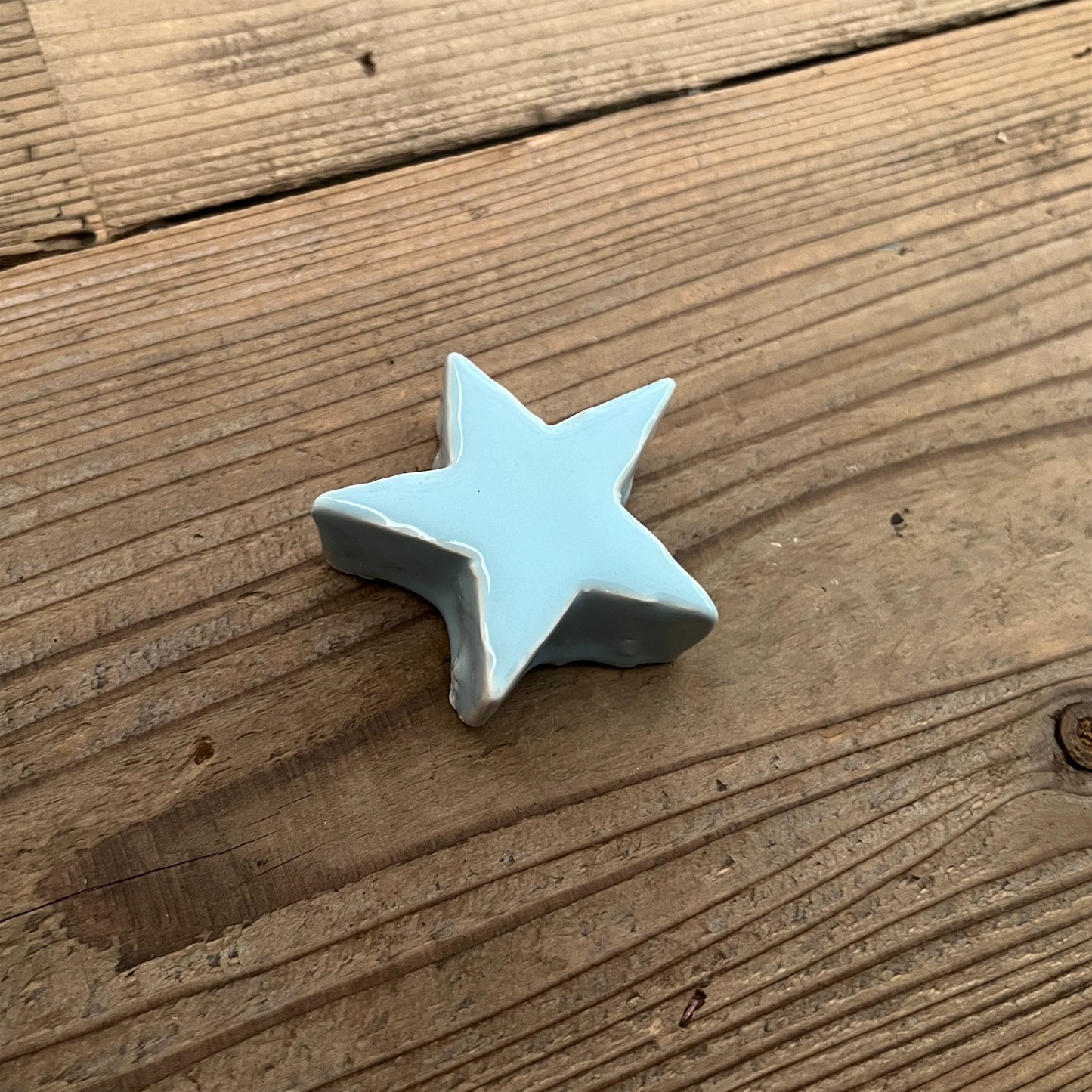【MV% ceramics design】SMALL LIGHT BLUE STAR