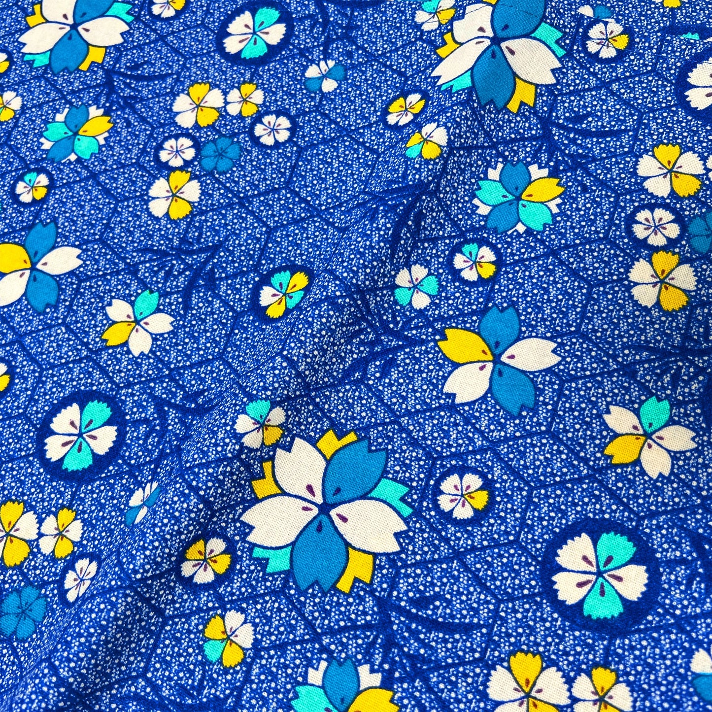 【Les Touristes】コットンマルチクロス KOBE BLUE マルト・デムラン セレクト