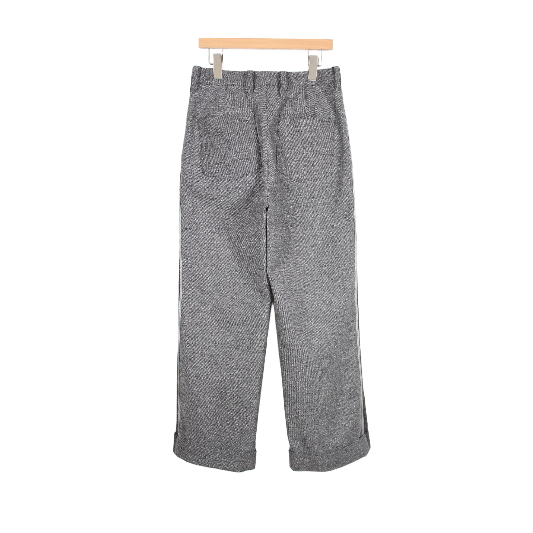 【ohta】black 2tone pants pt-58B