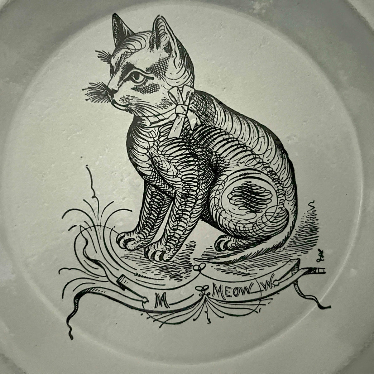 【Astier de Villatte】Scenario Cat Soup Plate