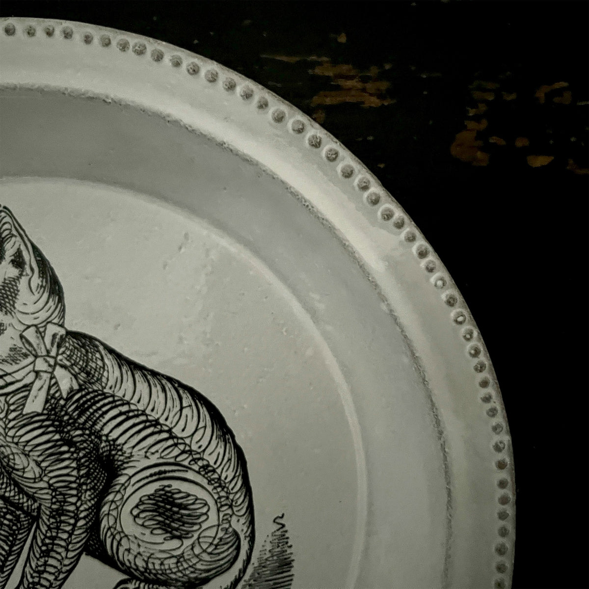 【Astier de Villatte】Scenario Cat Soup Plate