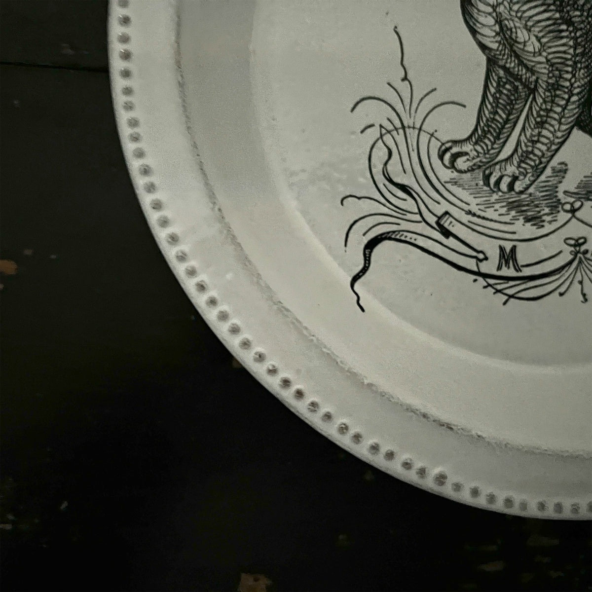 【Astier de Villatte】Scenario Cat Soup Plate