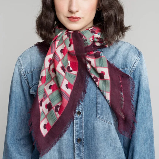 【Les Touristes】Scarf 90×90_aberdeen