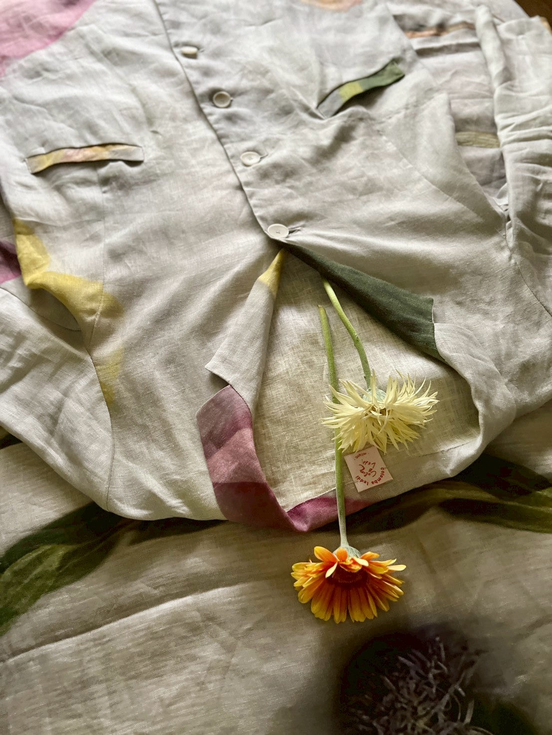 【Colomba Leddi】COAT_LINEN_three tulips