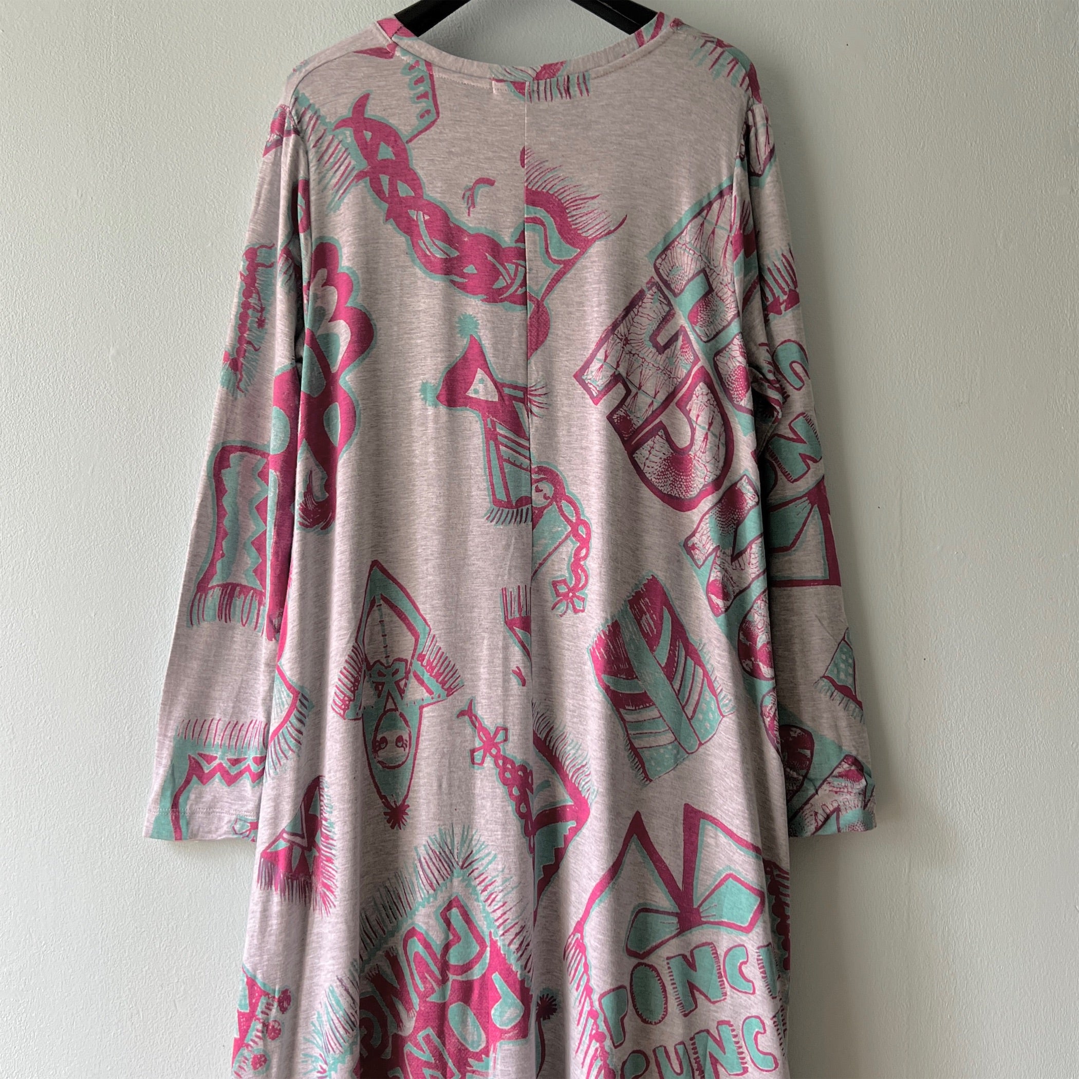 Juana de Arco 植物動物プリント 七分袖ワンピース Juana de Arco 植物動物プリント 七分袖ワンピース Juana de