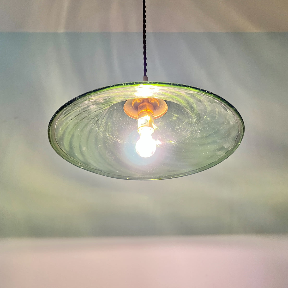 【La Soufflerie】ランプシェード Suspension Calotte Vert Fume