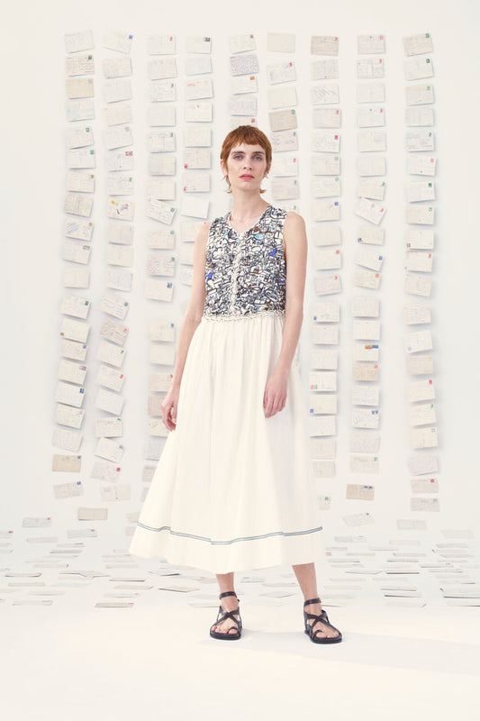 【Mii Collection】hand embroidered sleeveless dress/04