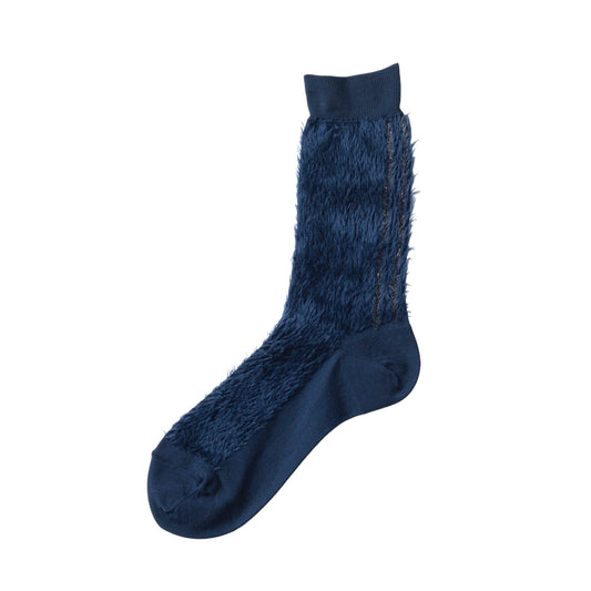 【TRICOTE】GLITTER LINE FUR SOCKS