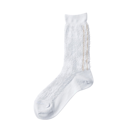 【TRICOTE】GLITTER LINE FUR SOCKS