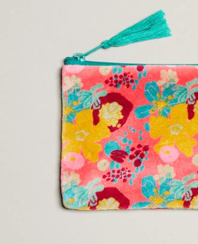 【Les Touristes】SMALL FLAT ZIP PURSE _mackintosh coral
