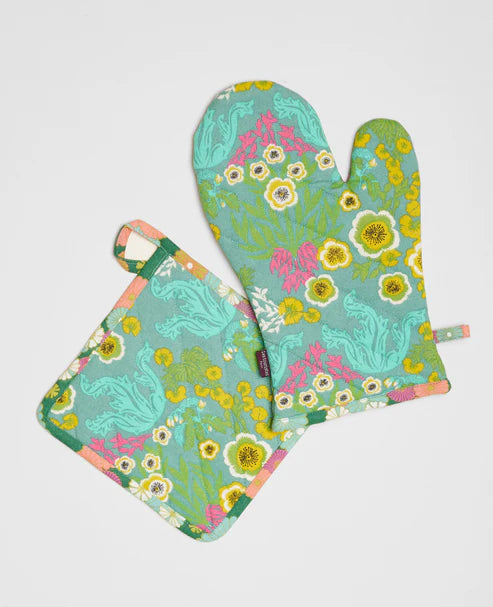 【Les Touristes】GLOVE + PO THOLDER_swainston green / mellow green