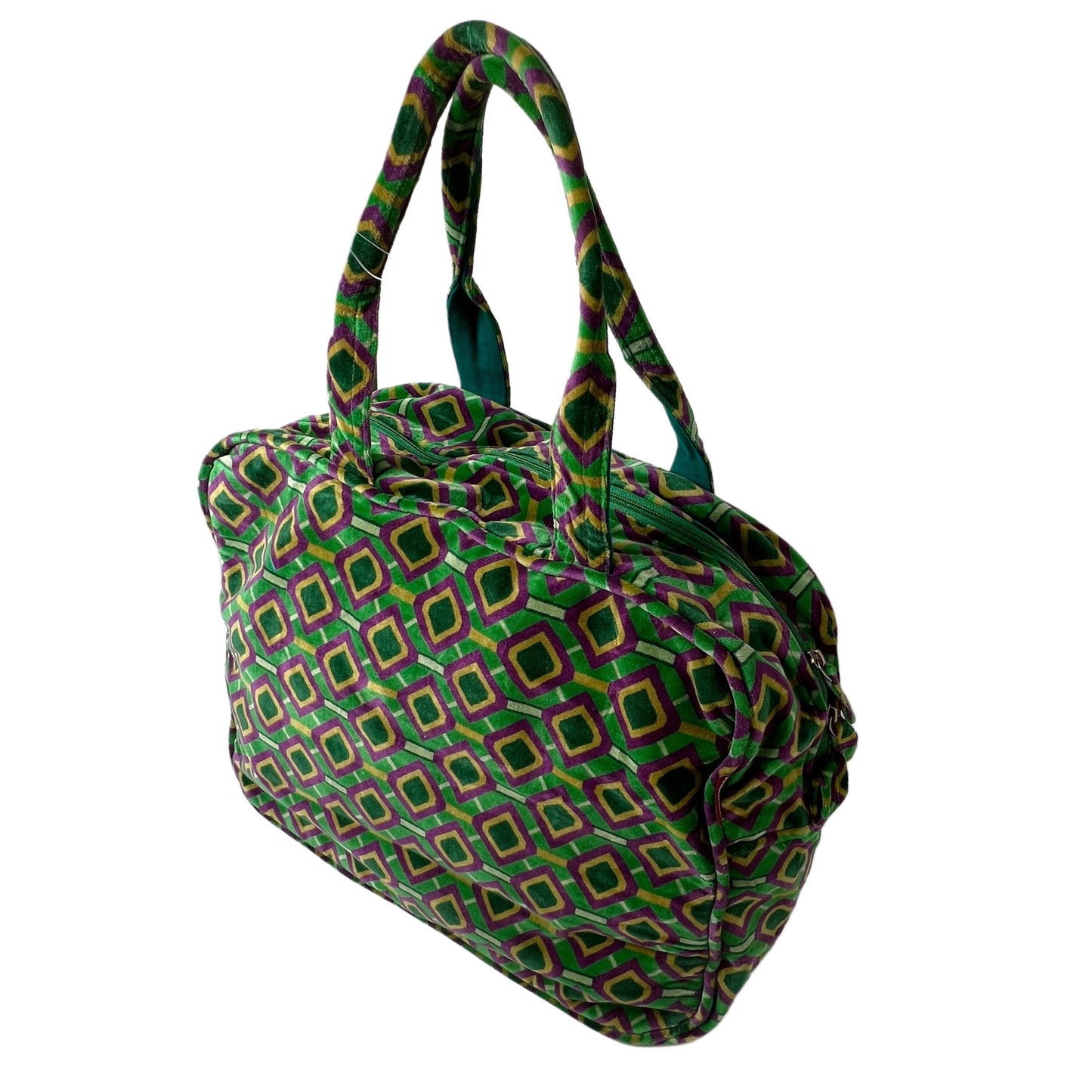 【Les Touristes】ウィークエンドバッグ velvet week end bag-green