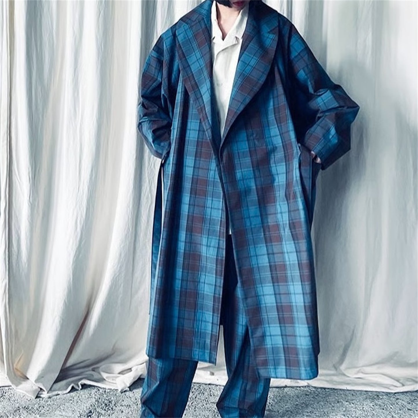 【ohta】check spring coat jk-85C