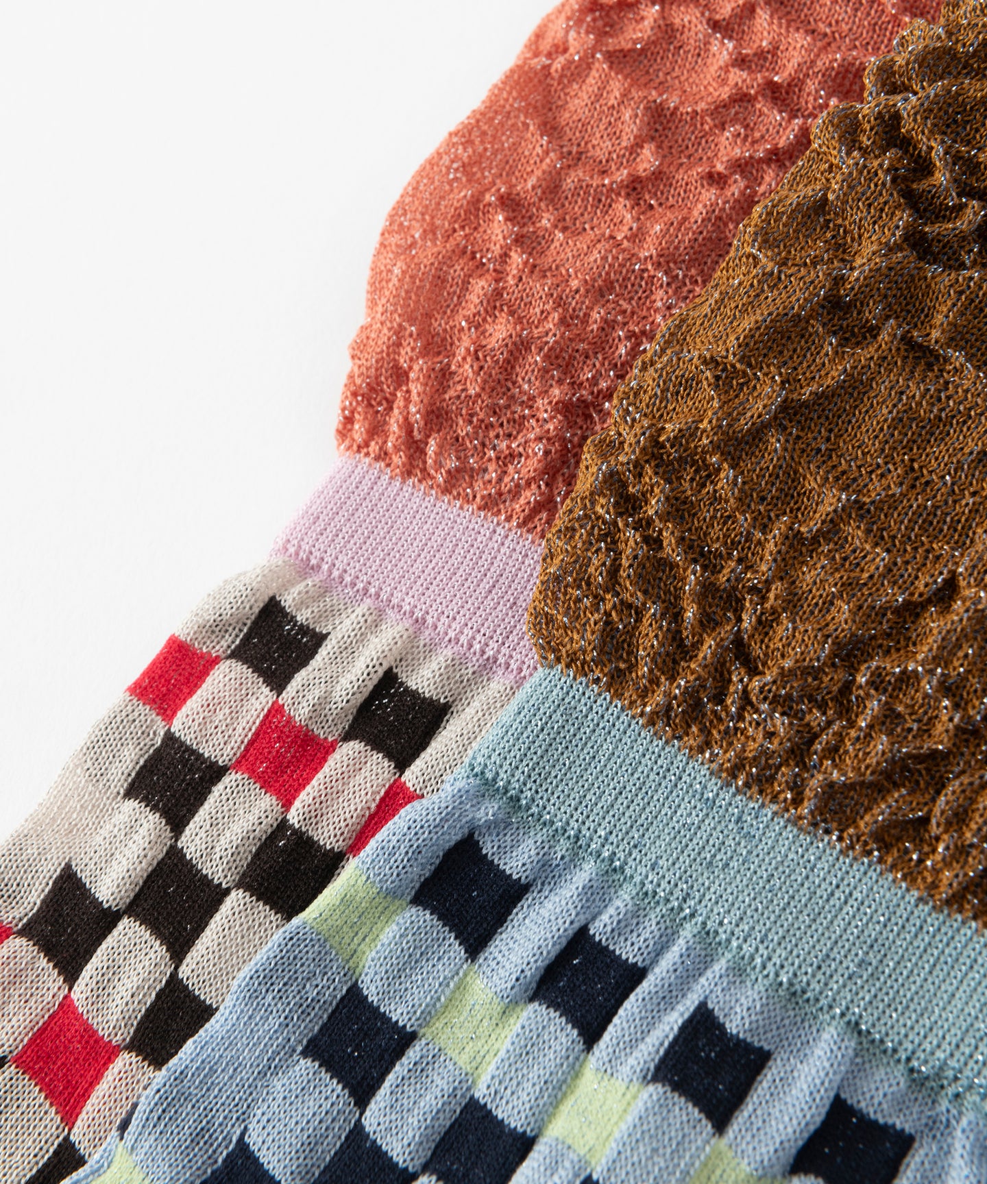 【TRICOTE】FLARE RIM CHECK SOCKS