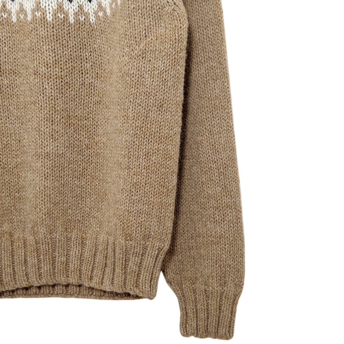 【LA FETICHE】Chunky Fairisle Sweater W/Stud