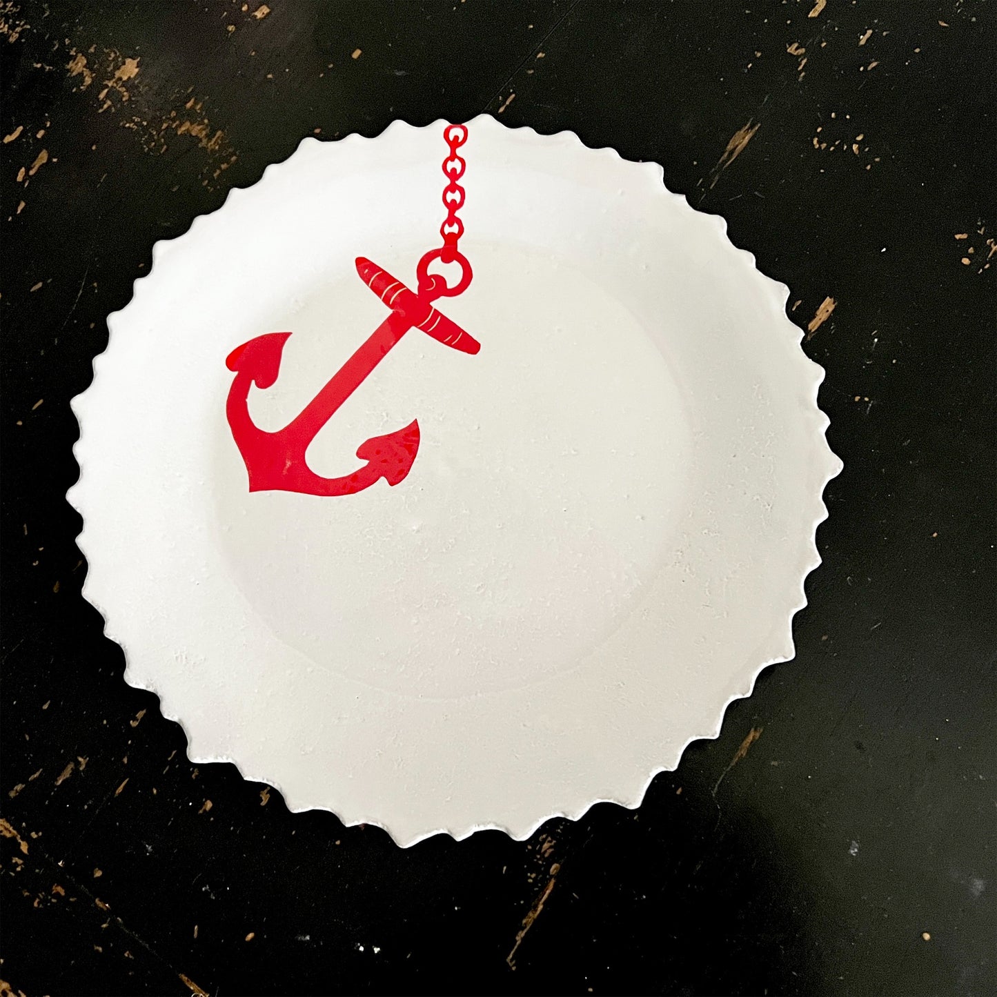 【Astier de Villatte】Anchor Large Dinner Plate