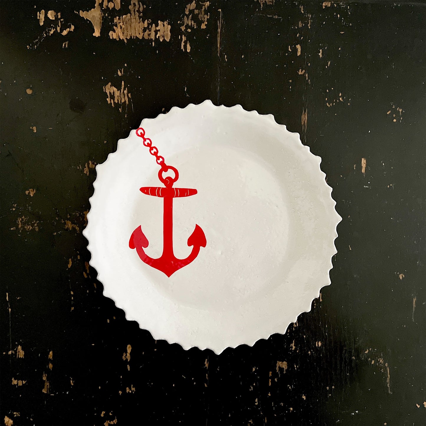 【Astier de Villatte】Anchor Large Dinner Plate