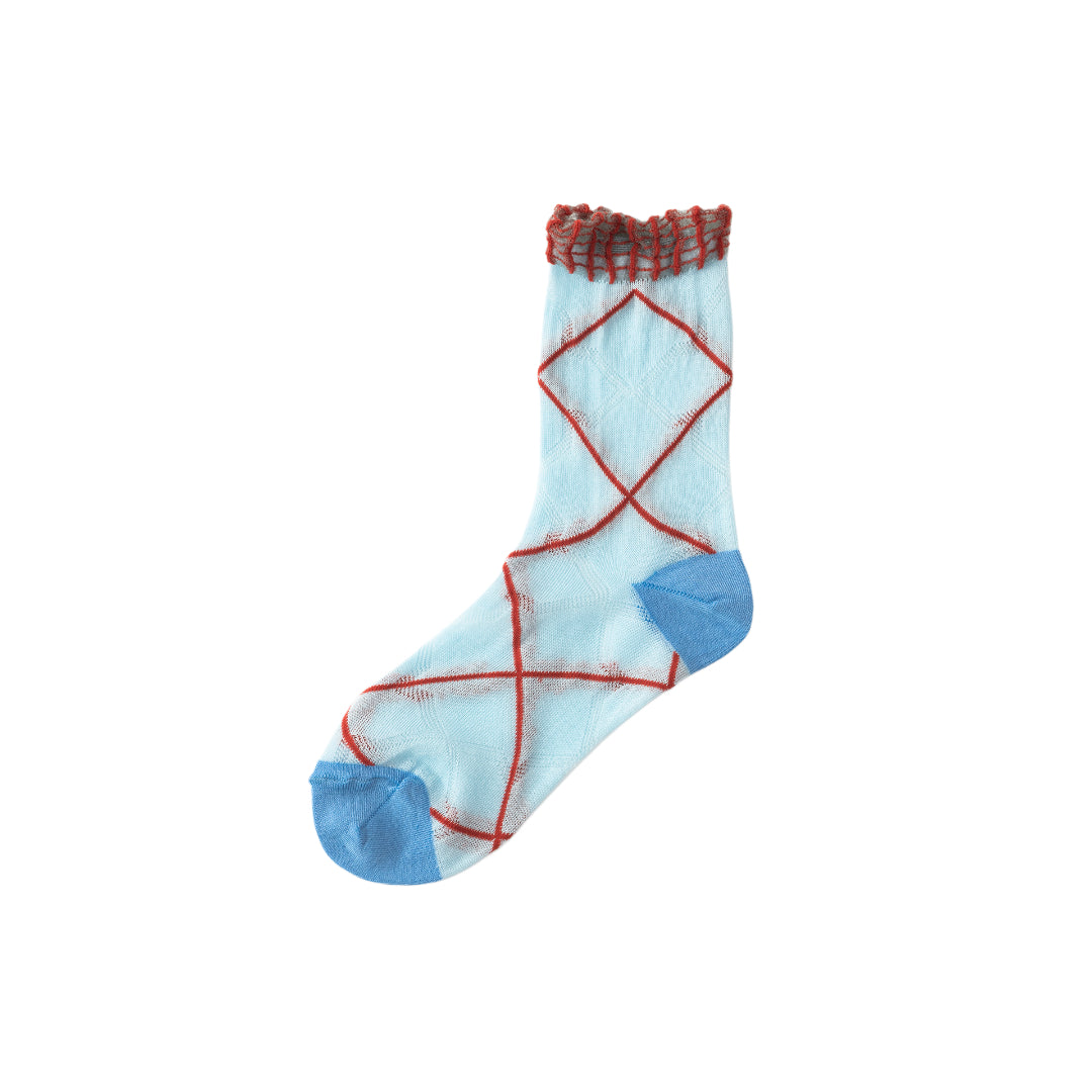 【TRICOTE】CROSS PLAID SOCKS
