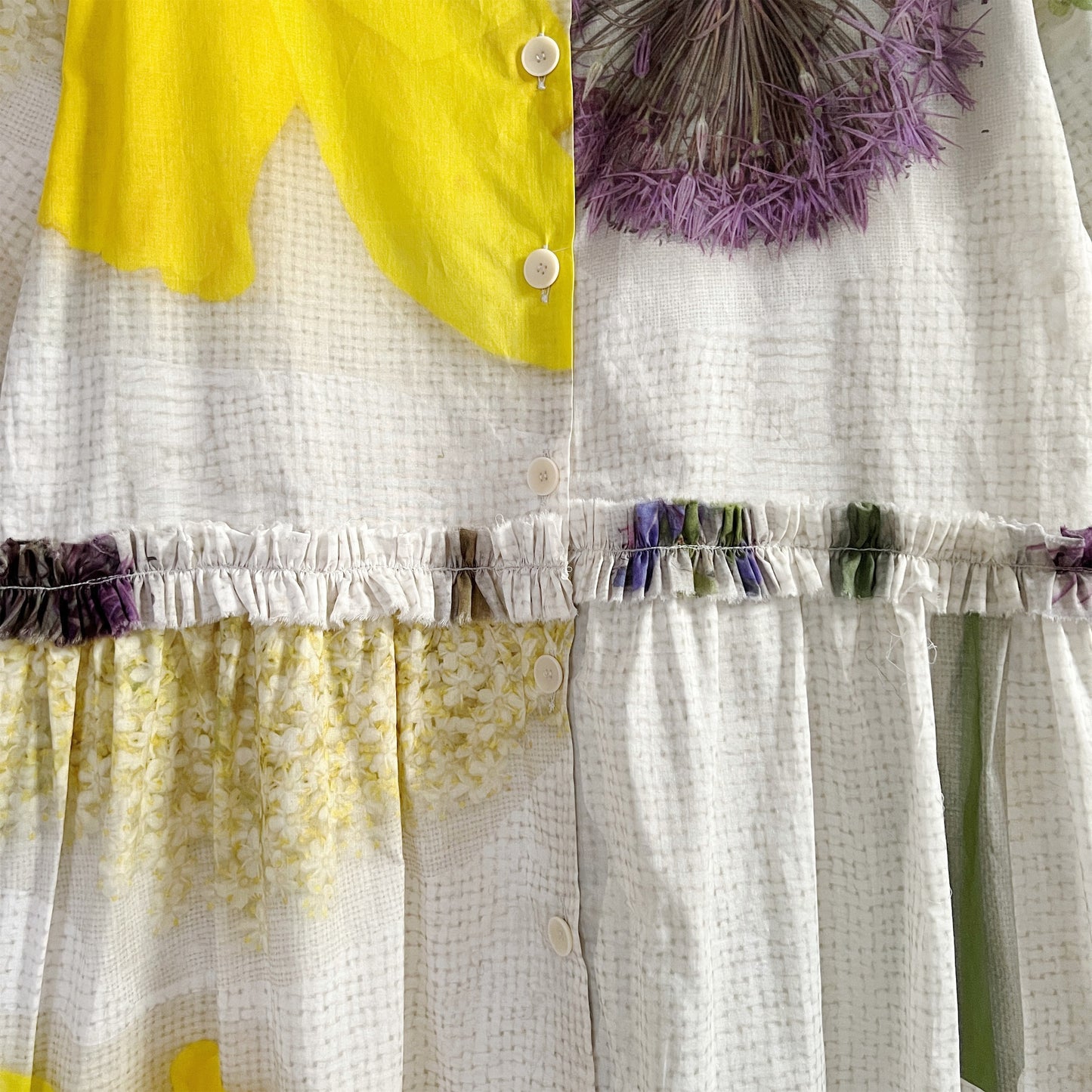【Colomba Leddi】DRESS_MUSLIN_wildflower collage