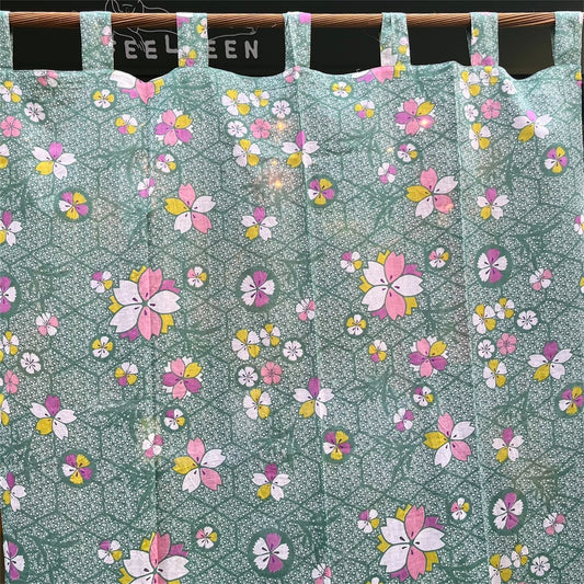 【Les Touristes】コットンカーテン KOBE GREEN マルト・デムラン セレクト