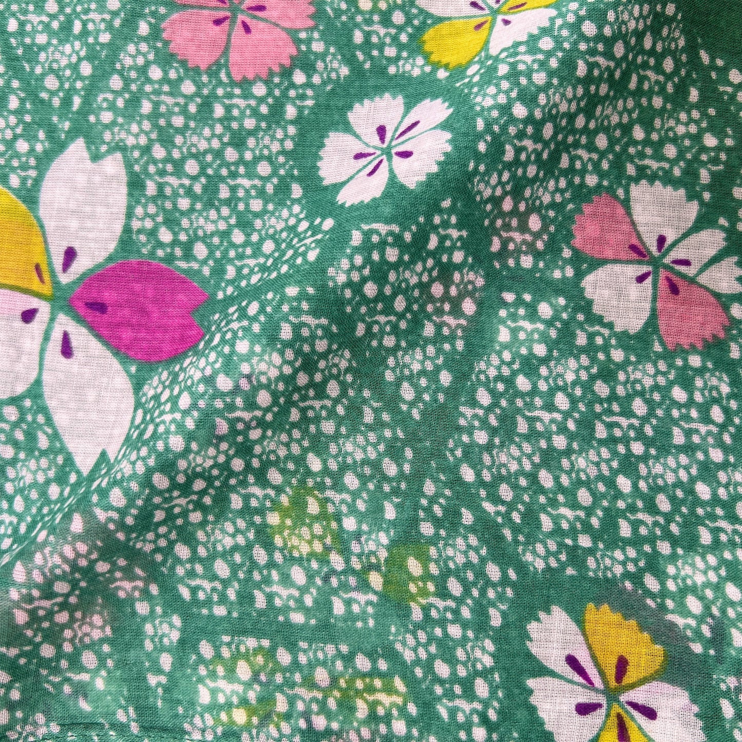 【Les Touristes】コットンカーテン KOBE GREEN マルト・デムラン セレクト