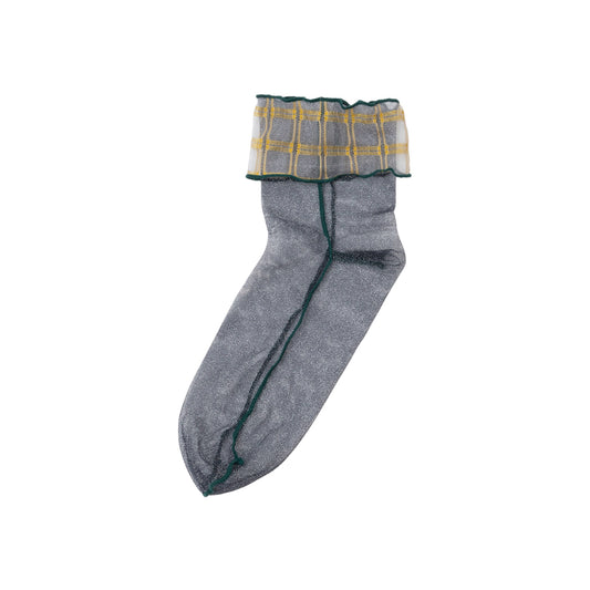 【TRICOTE】CHECK TULLE SOCKS