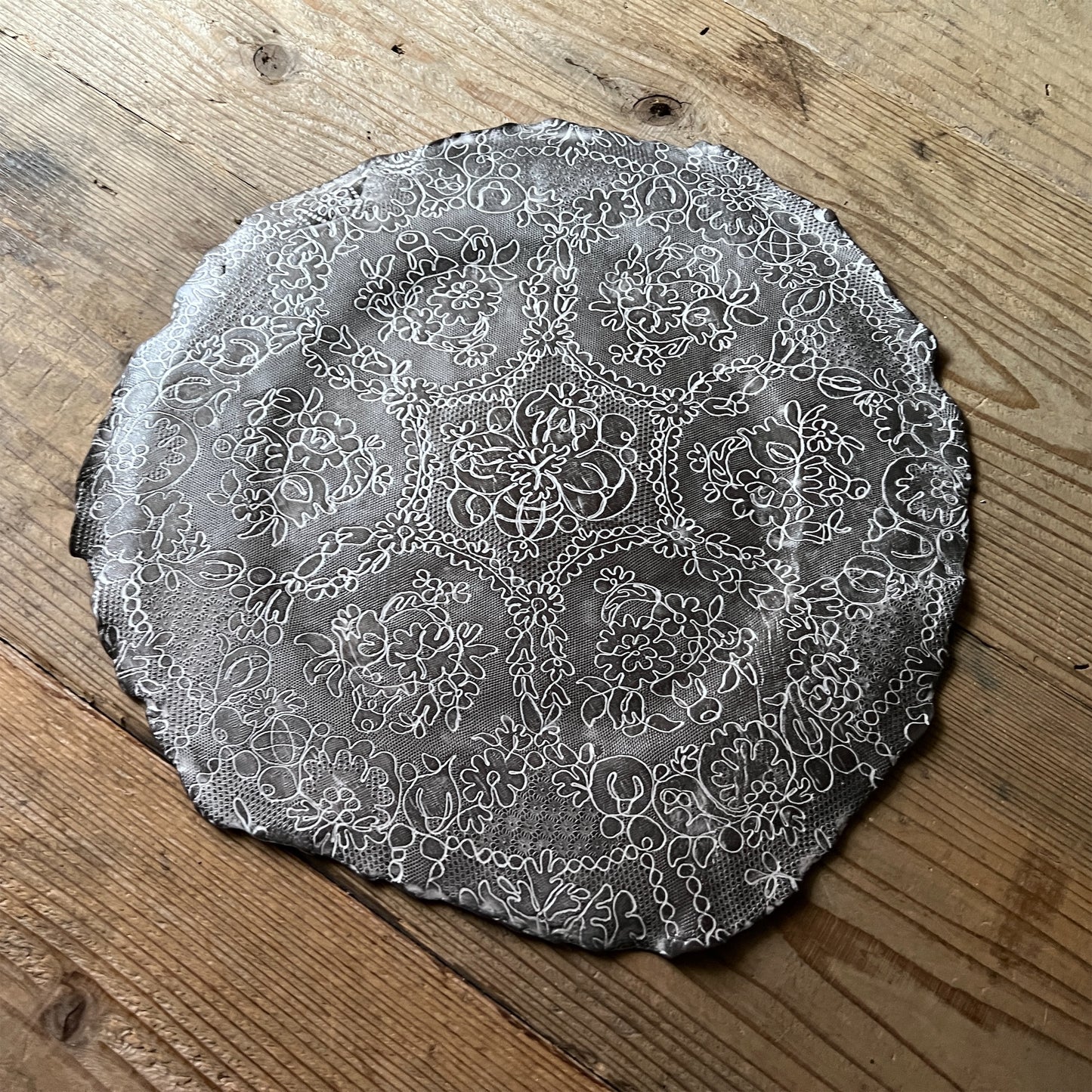 【Valerie Casado】大皿 黒 m-36