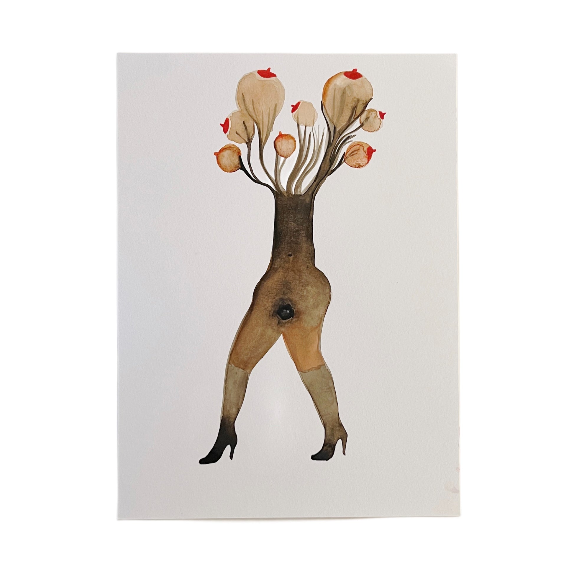 【Cathy Burghi 】腰から上オッパイの木、足ハイヒール