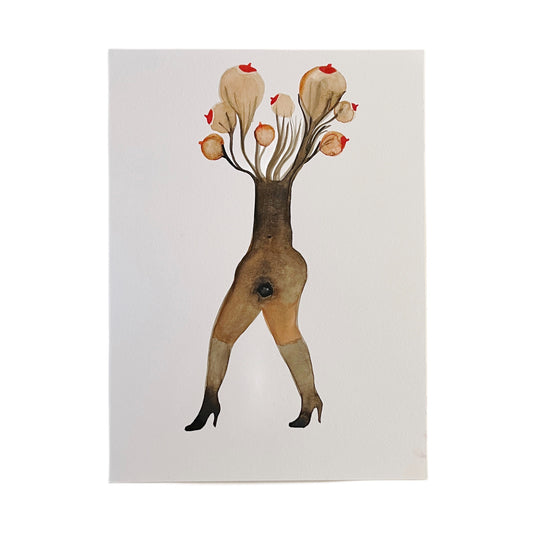 【Cathy Burghi 】腰から上オッパイの木、足ハイヒール