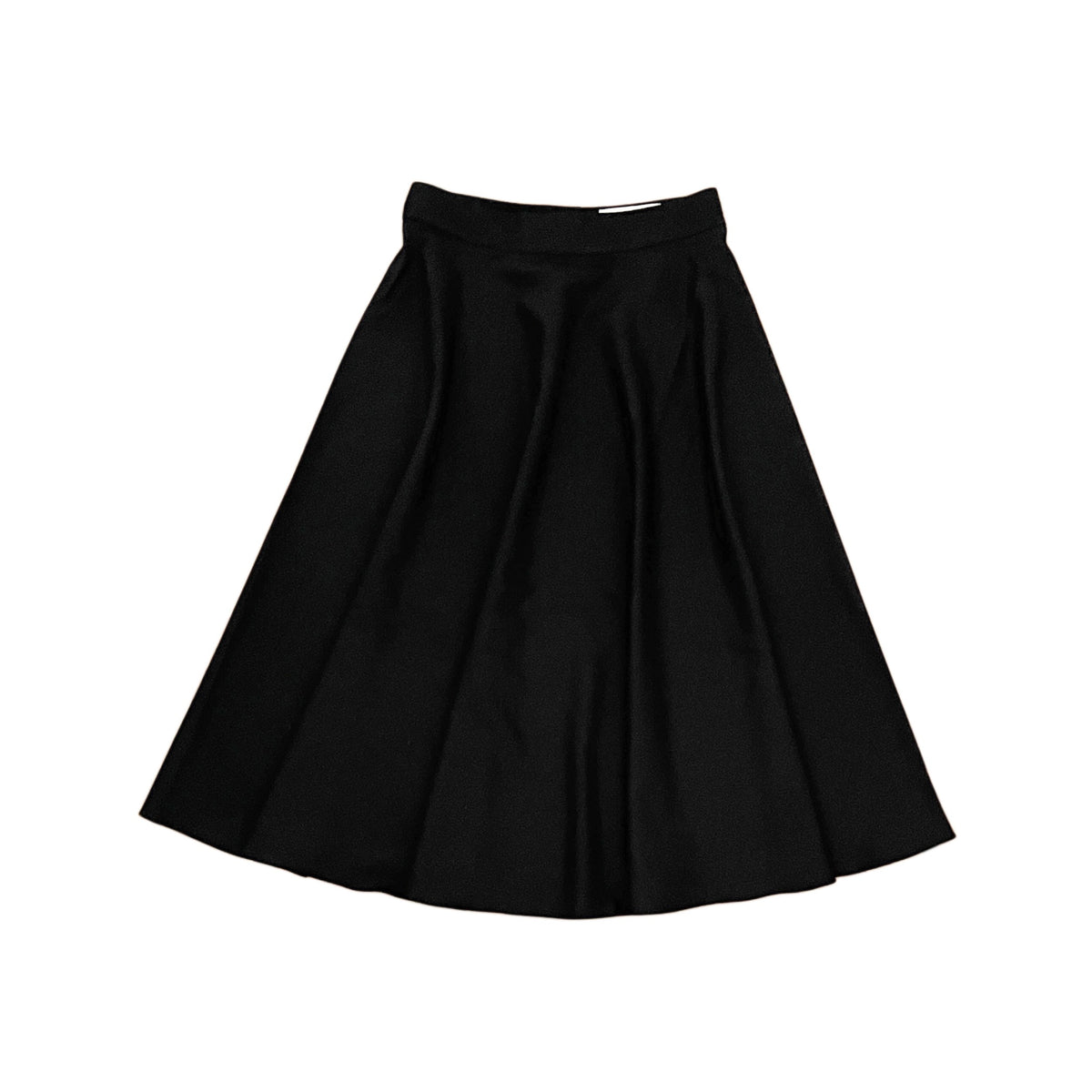 【Mii Collection】Plain Woven Superfine Wool Flanel Skirt #117