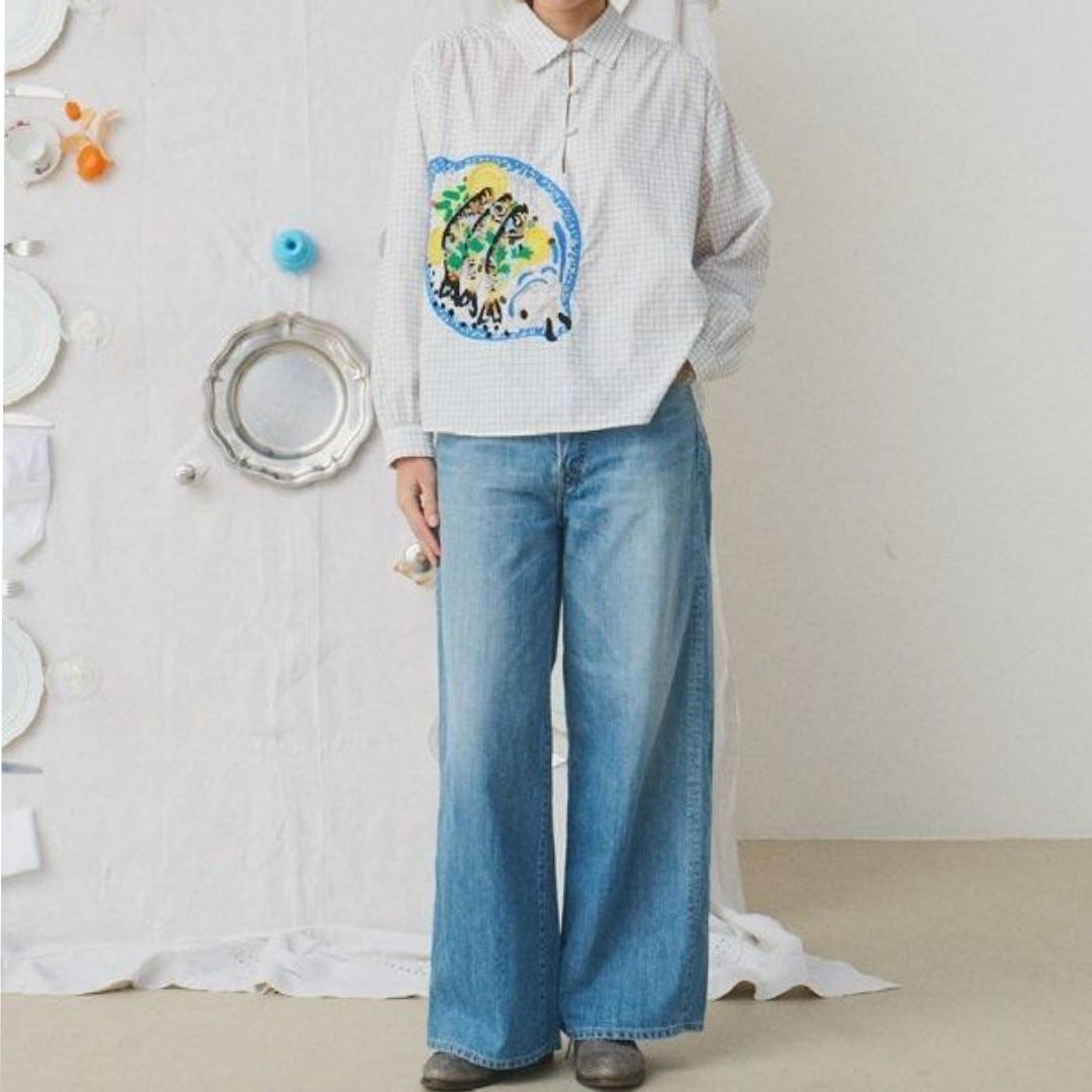 【Mii Collection】Hand Embroidered Shirt #92