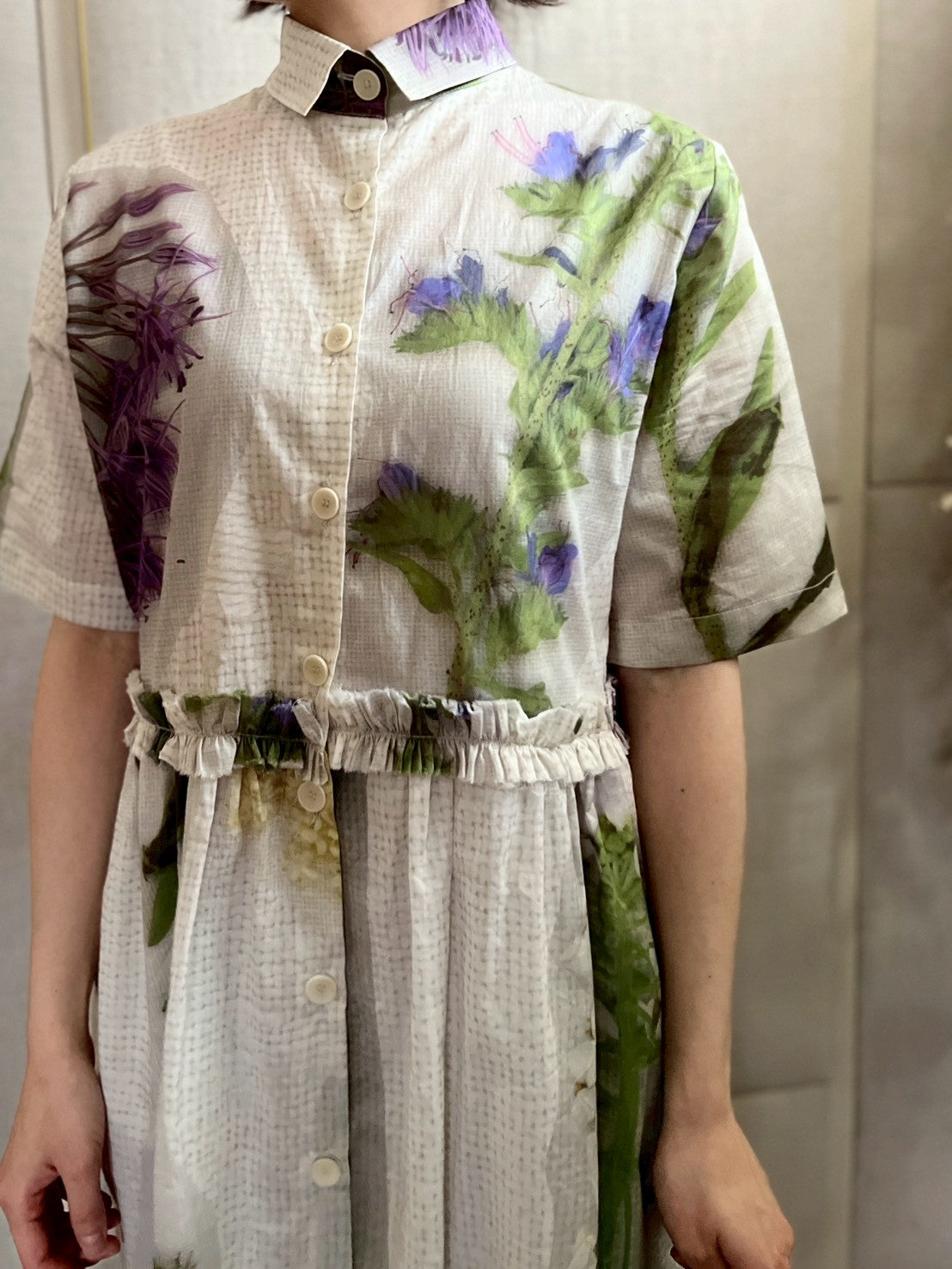 【Colomba Leddi】DRESS_MUSLIN_wildflower collage