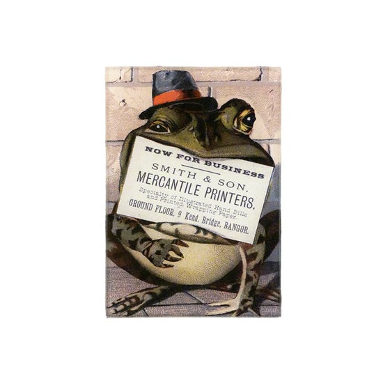 【JOHN DERIAN】デコパージュプレートFrog Trade Card