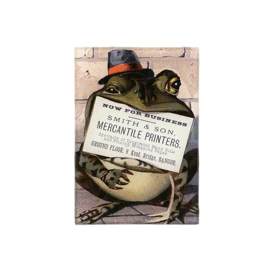 【JOHN DERIAN】デコパージュプレートFrog Trade Card