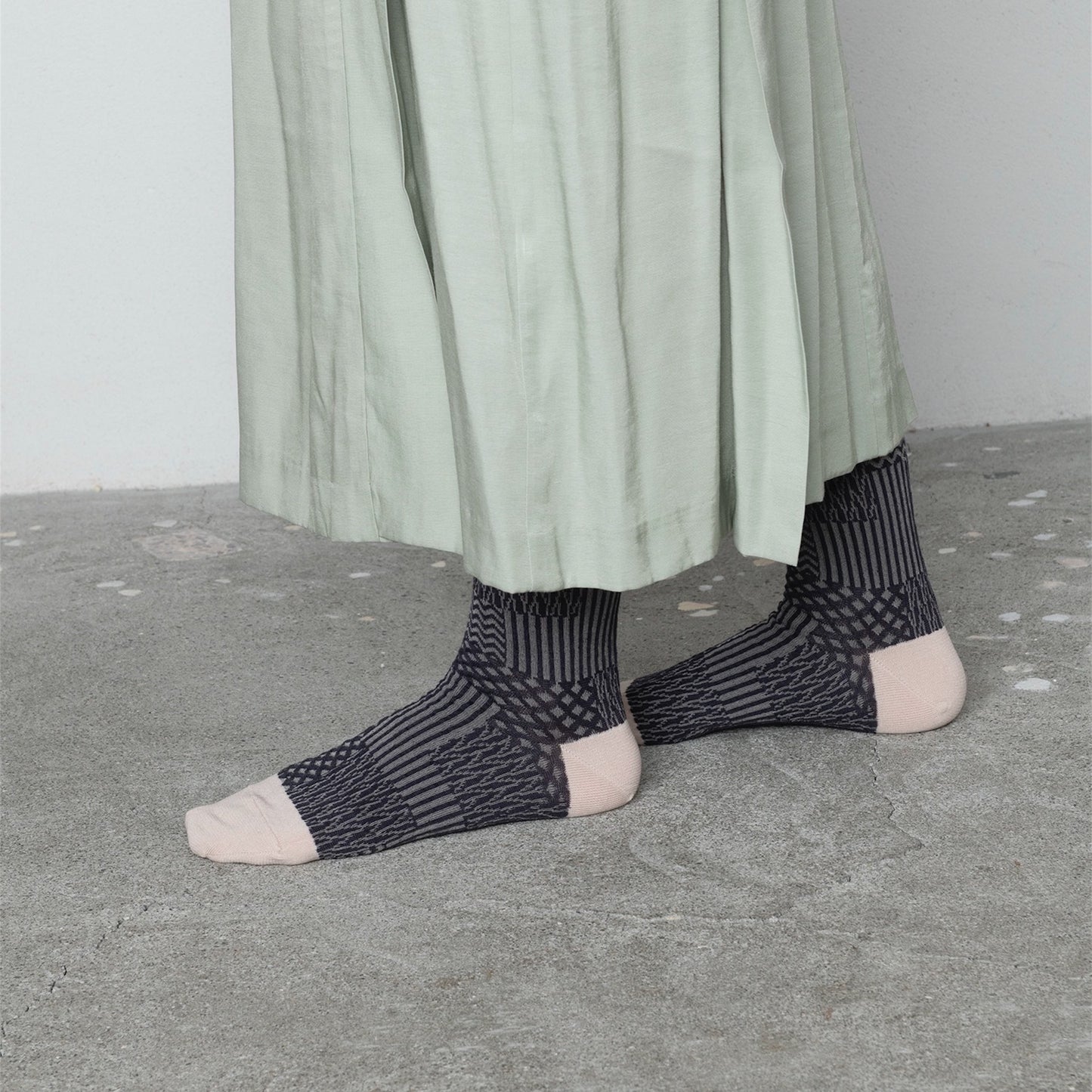【TRICOTE】 BUMPY PATCHWORK SOCKS