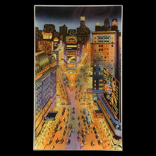 【JOHN DERIAN】デコパージュプレートTimes Square