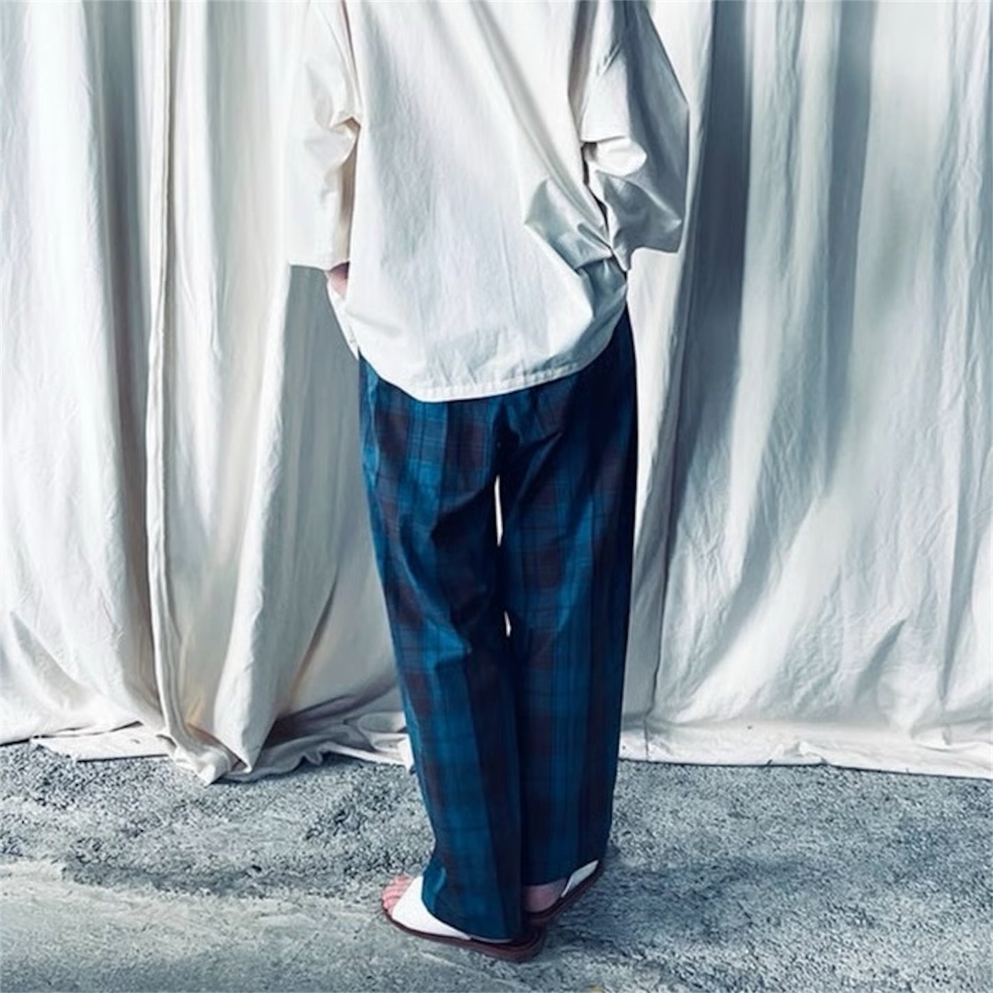 【ohta】check pants pt-54C