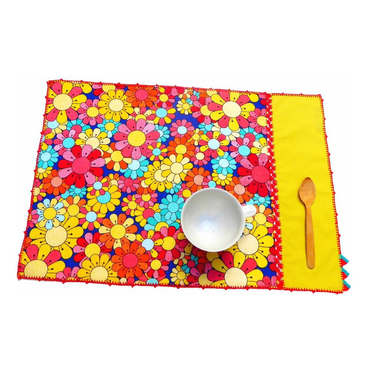 【Leo Atlante】Placemat_flowers70'_yellow
