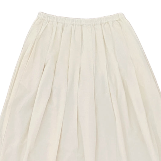 【Mii Collection】Plain Woven Velvet Long Skirt #114