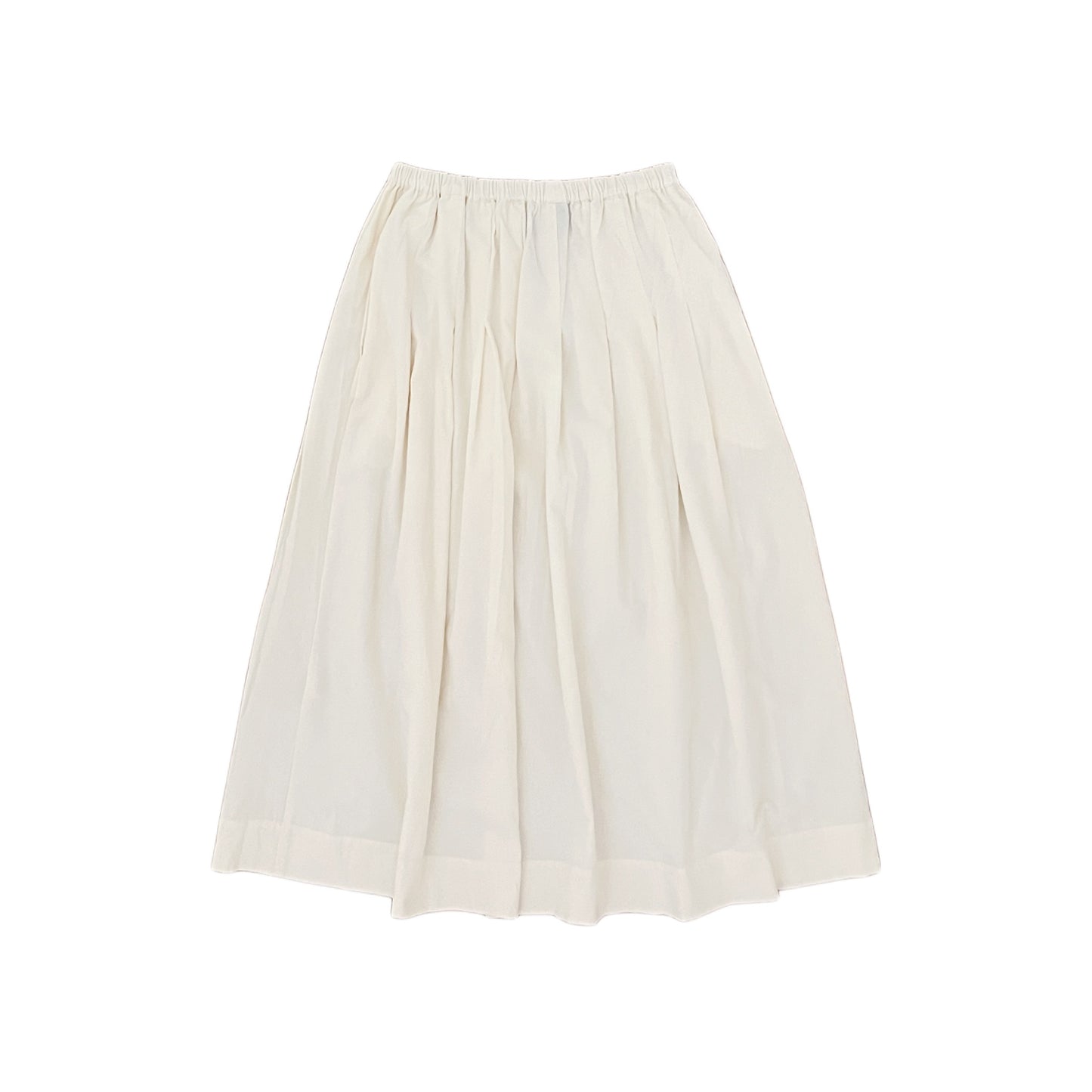 【Mii Collection】Plain Woven Velvet Long Skirt #114