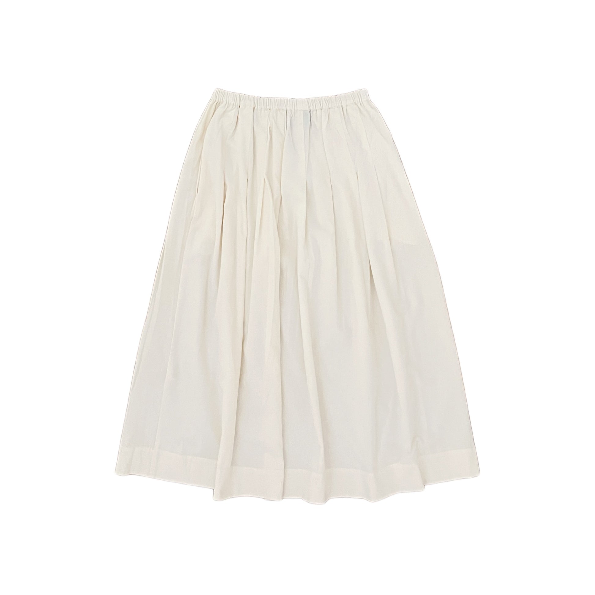 【Mii Collection】Plain Woven Velvet Long Skirt #114