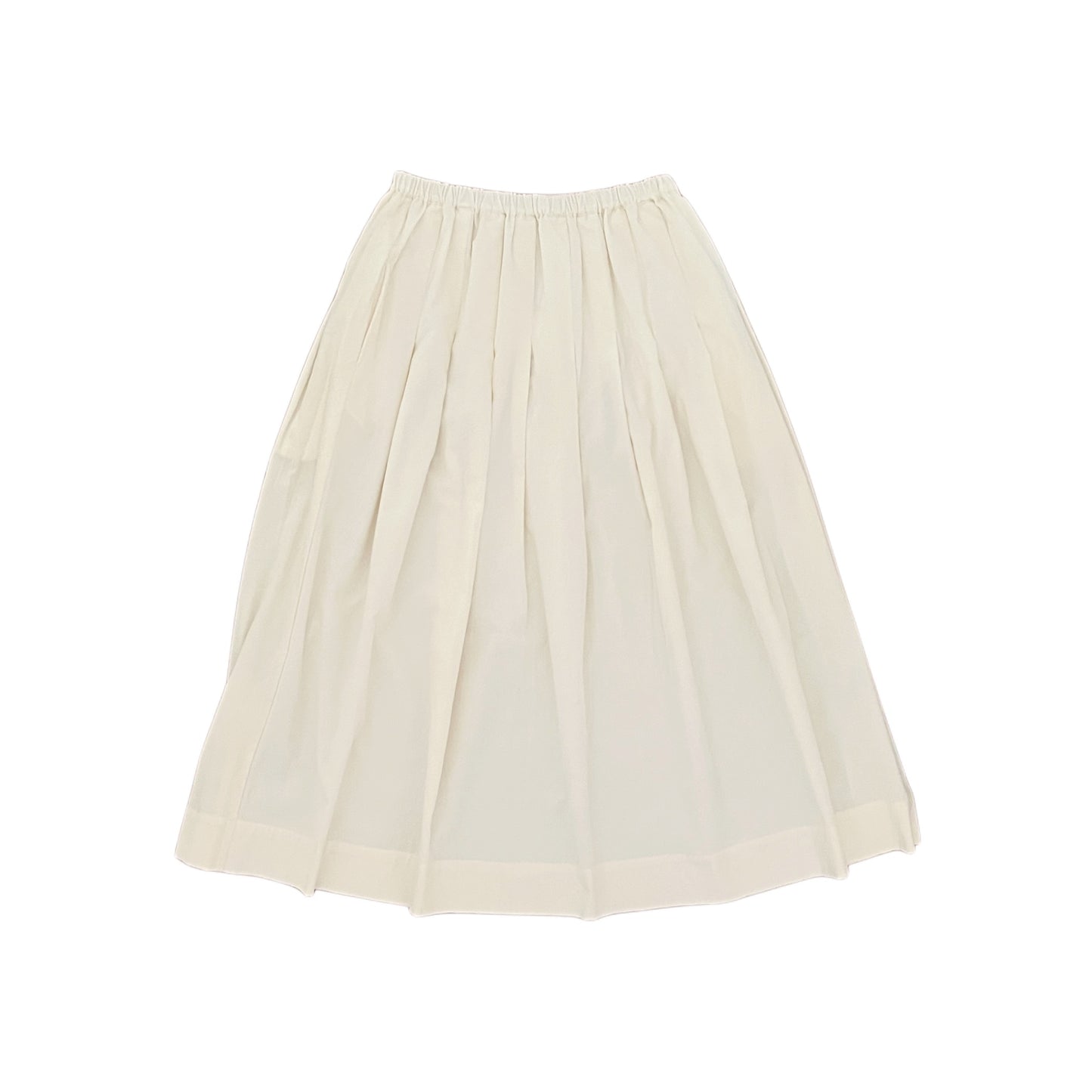 【Mii Collection】Plain Woven Velvet Long Skirt #114