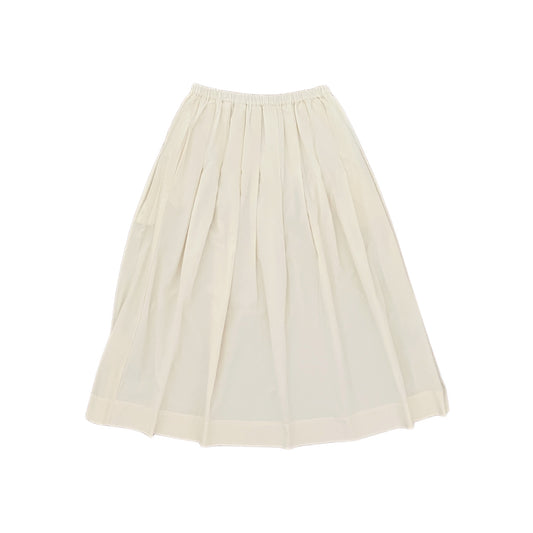 【Mii Collection】Plain Woven Velvet Long Skirt #114