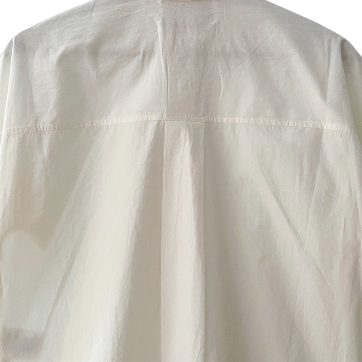 【Mii Collection】hand woven solid organic cotton short sleeve/126 OFF WHITE