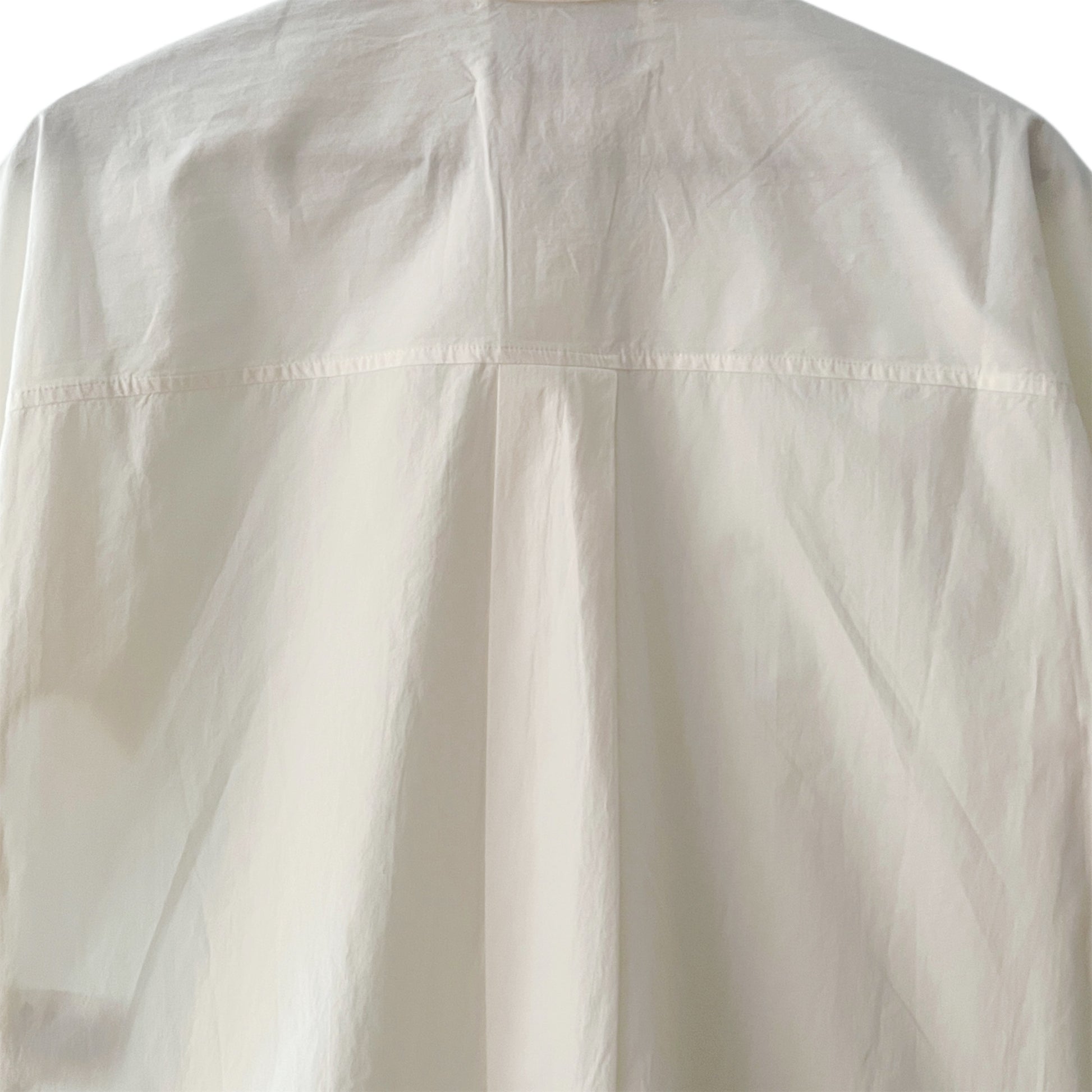 【Mii Collection】hand woven solid organic cotton short sleeve/126 OFF WHITE