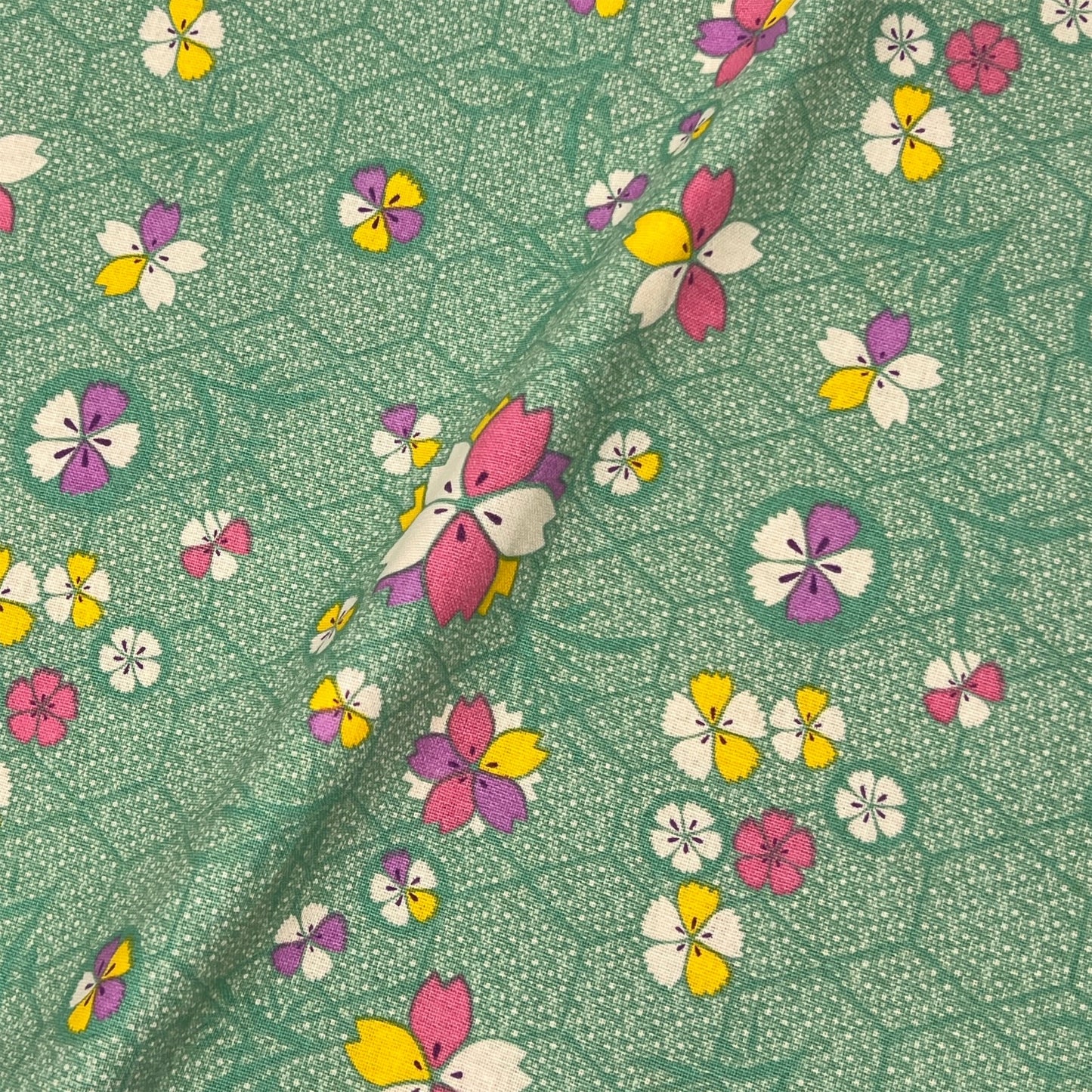 【Les Touristes】コットンマルチクロス KOBE GREEN マルト・デムラン セレクト