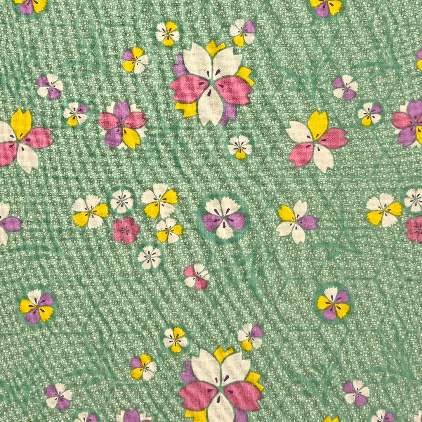 【Les Touristes】コットンマルチクロス KOBE GREEN マルト・デムラン セレクト